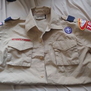 Boys Scout weeblows button down shirt